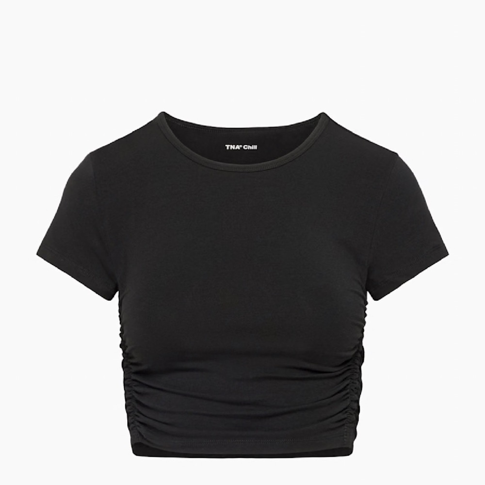 TNA Black Short Sleeve Tee women’s 2XS